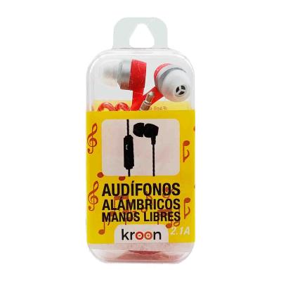 AUDIFONOS CABLE MANOS LIBRES KROON