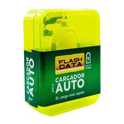 CARGADOR PARA CARRO FLASH DATA 3.0A