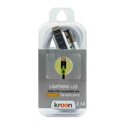 CABLE LED PARA IPHONE 2A KROON